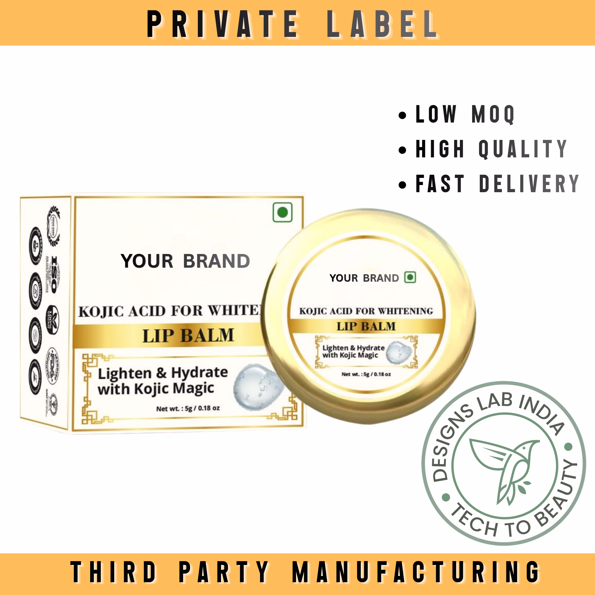 Kojic Acid Lip Balm